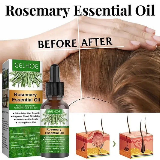 Rosemary Hair Care Essential Oil Anti-frizz Growth Hairs Smooth Serum Hair Oil Anti Hairs Loss New Treatments Hair Beauty