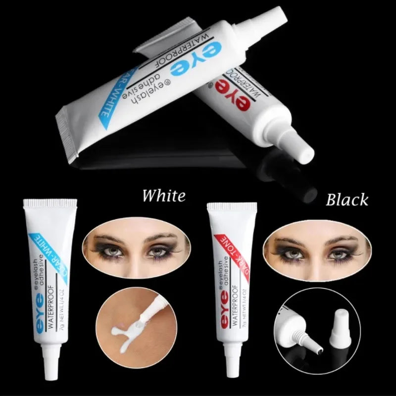 2 Colors Black White Professional Eyelashes Glue Waterproof Eye Lash